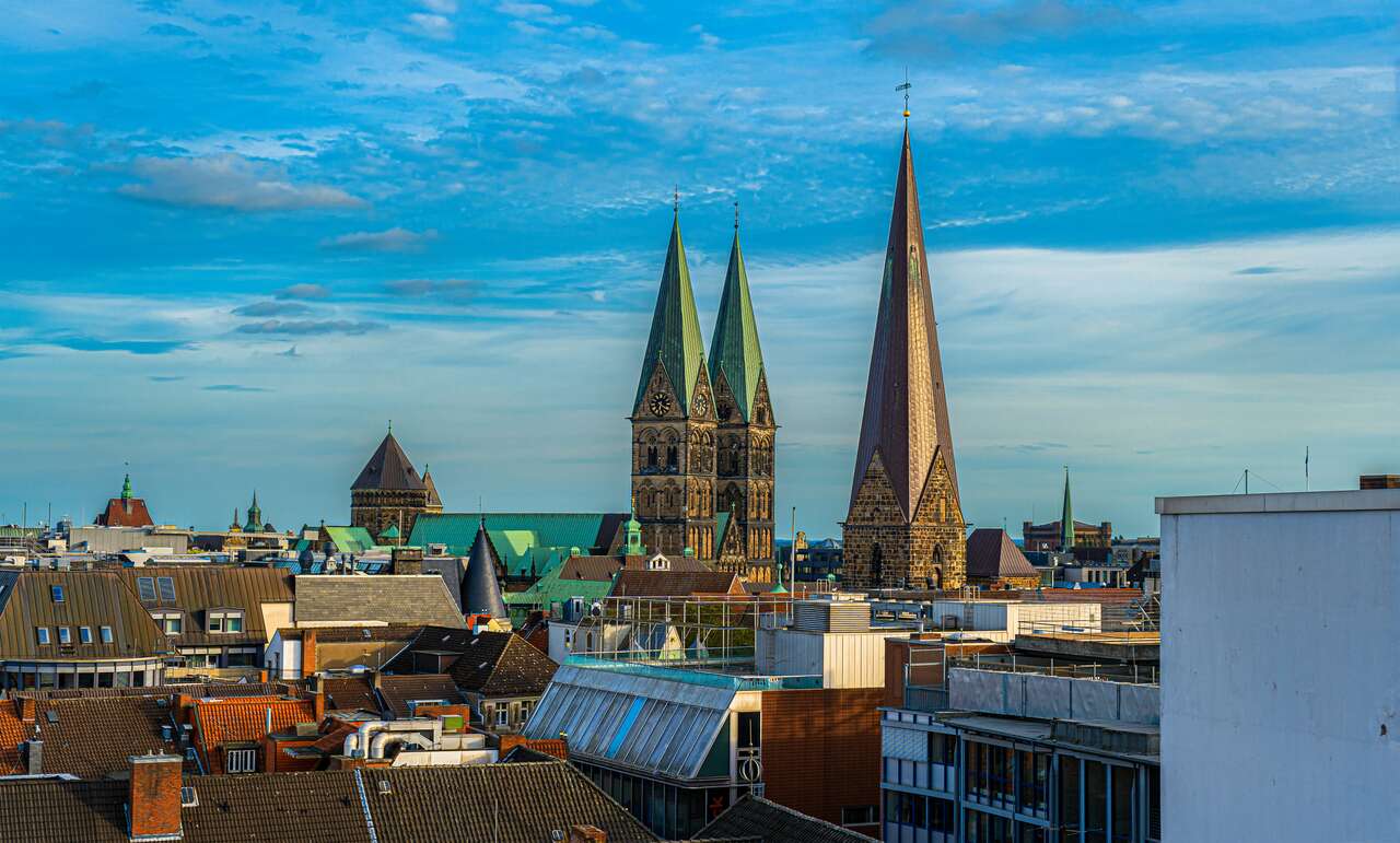 Über den Dächern von Bremen