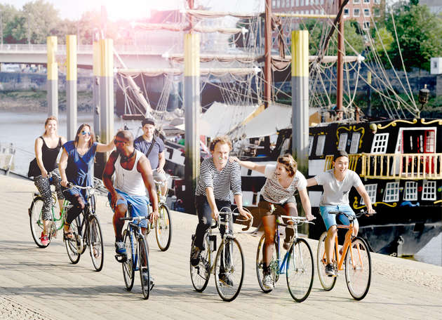 Große Hafenrundfahrt per Rad